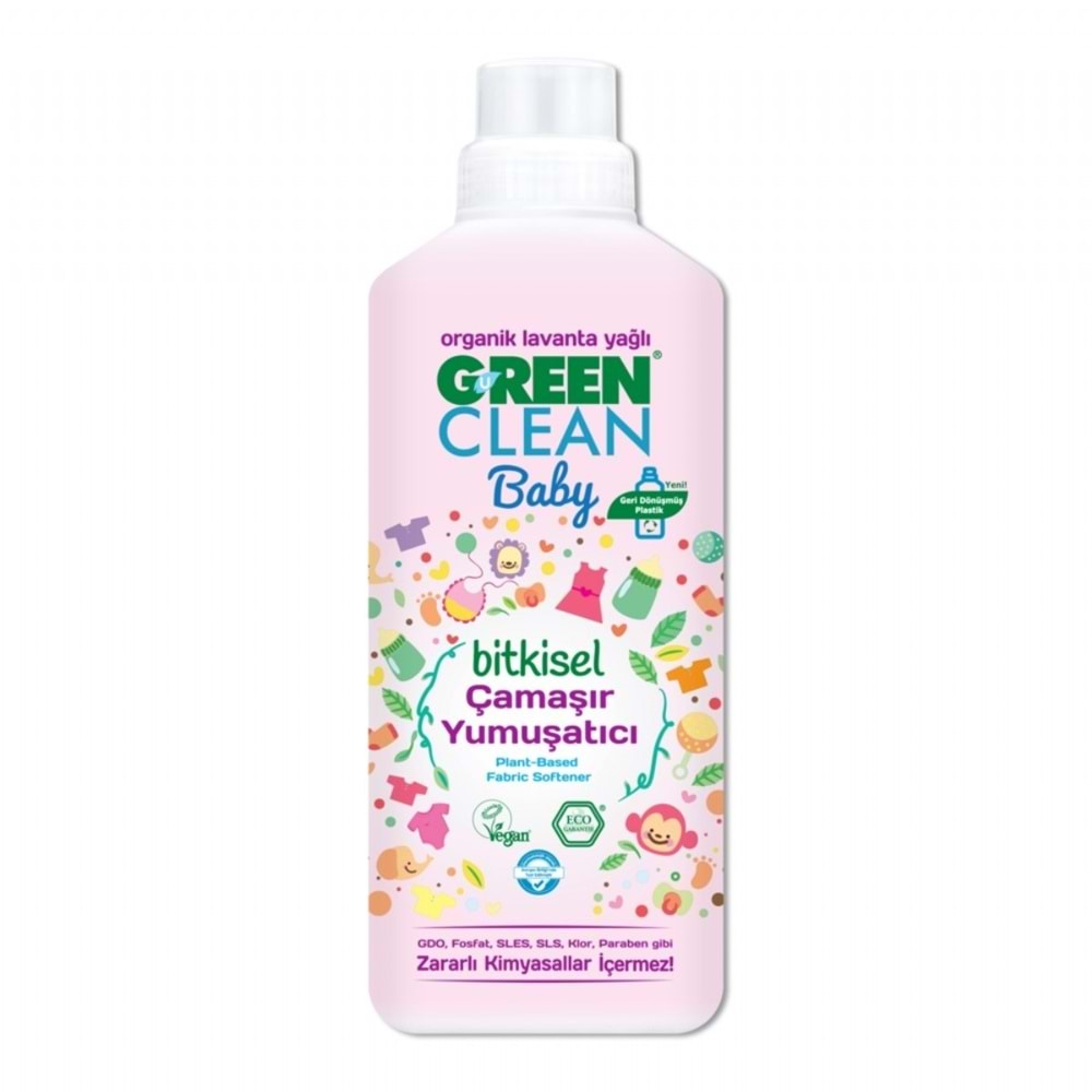 Green Clean Bitkisel Ve Dogal Bebek Çamasir Yumusatici 1000 Ml