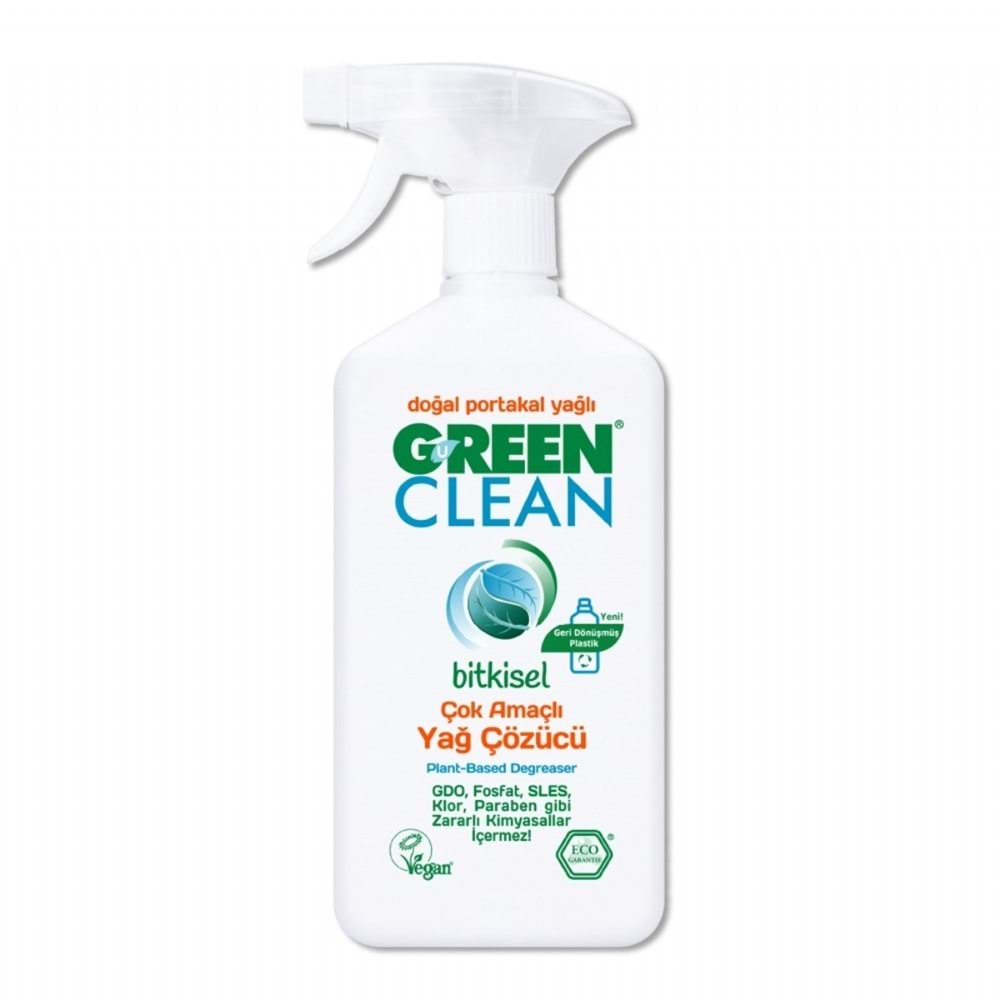 Green Clean Bitkisel Ve Dogal Çok Amaçli Yag Çözücü 500 Ml