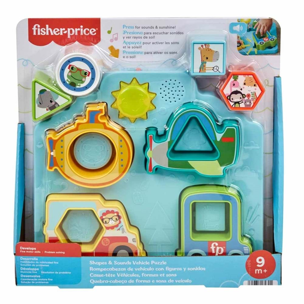 Fisher Price Sesli ve Işıklı Arabalar Puzzle HRP31