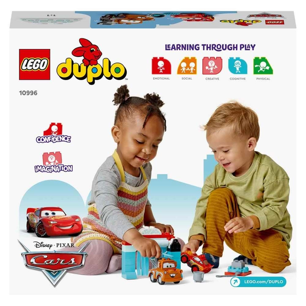 Lego Dublo Disney ve Pixar Arabalar Şimşek McQueen ve Mater'in Oto Yıkama Eğlencesi 10996