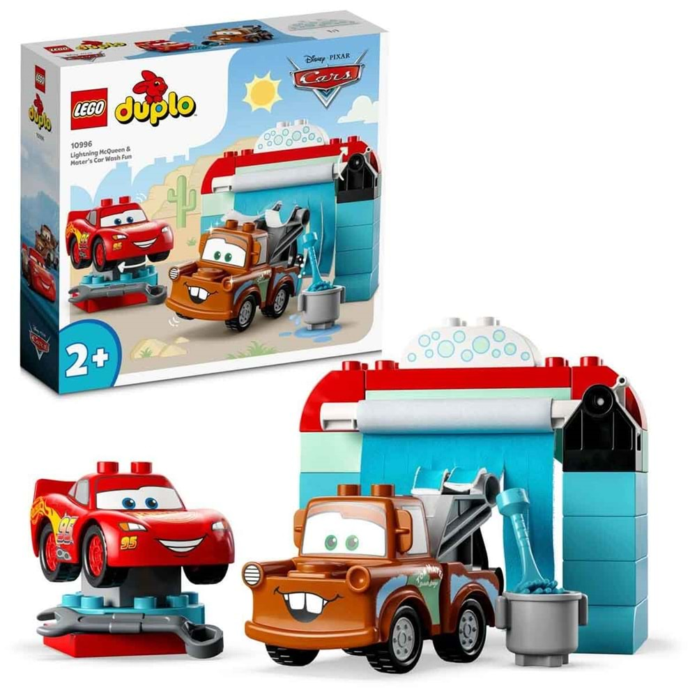 Lego Dublo Disney ve Pixar Arabalar Şimşek McQueen ve Mater'in Oto Yıkama Eğlencesi 10996