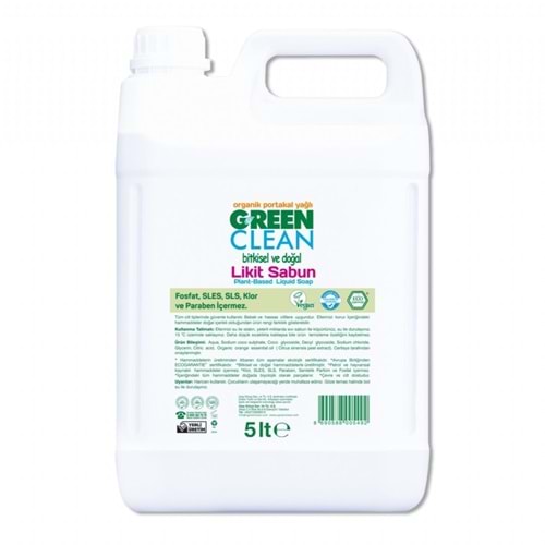 Green Clean Bitkisel Likit Sabun 5 Lt